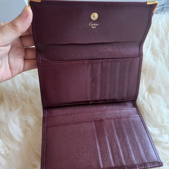 Cartier Embossed Leather Logo wallet - Picture 5 of 8